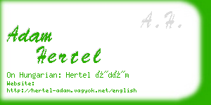 adam hertel business card